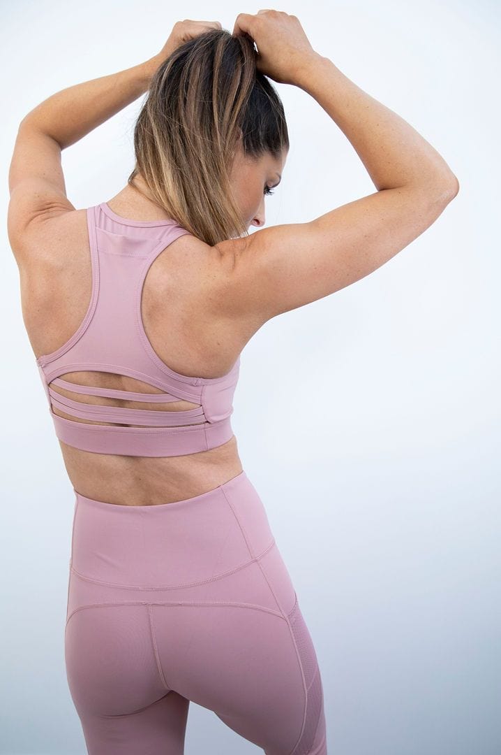 botthms botthms Active Peach Yoga Set Yoga Sets